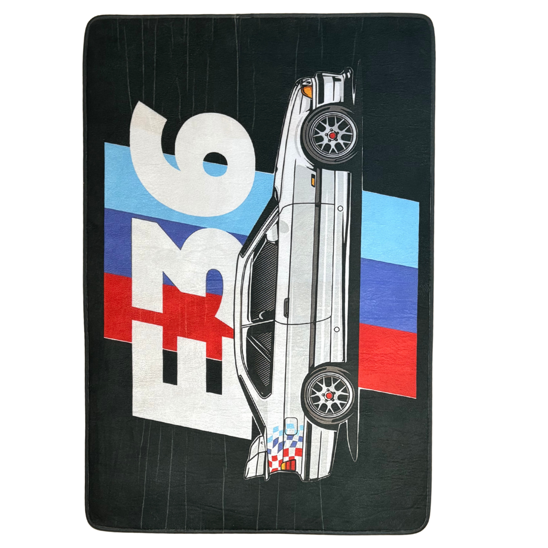 Alfombra para habitación con estampado de coche deportivo