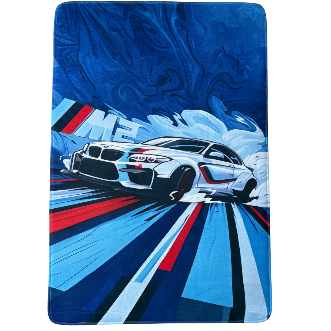 Alfombra para habitación con estampado de coche deportivo